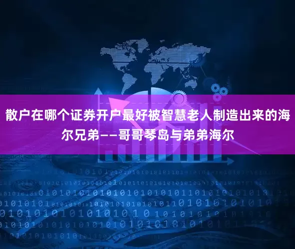 散户在哪个证券开户最好被智慧老人制造出来的海尔兄弟——哥哥琴岛与弟弟海尔