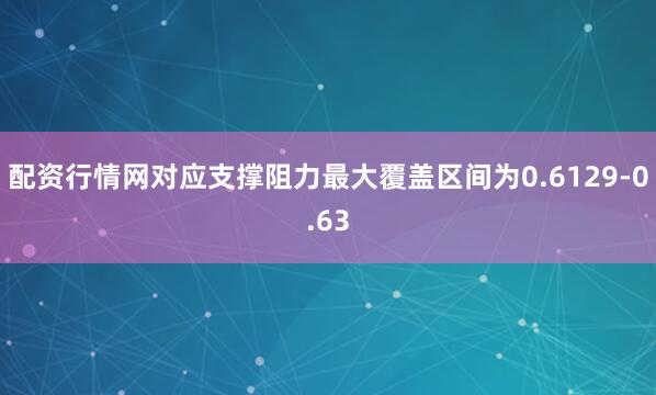 配资行情网对应支撑阻力最大覆盖区间为0.6129-0.63