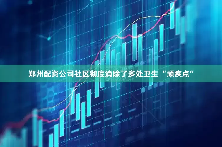 郑州配资公司社区彻底消除了多处卫生 “顽疾点”
